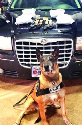 Taz, longtime Corson County Sheriff ’s Office K-9 officer, was put to rest over the weekend. In his nearly 11 year career in Corson County, he became one of the most prolific K-9 units in the state.