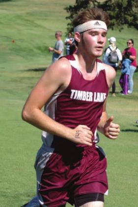 LEFT: Timber Lake’s Ethan Farlee placed 15th in the Ipswich Invite Saturday.