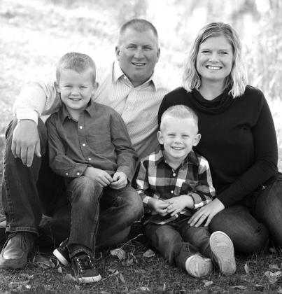Jamie and Ashley (Dahlgren) Arend (TLHS Class of 2003) and sons Jase, 6, and Joby, 3.