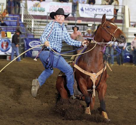 Tie-down roper Trey Young of Dupree is among several area competitors who have qualifed for the PRCA’s Badlands Circuit Finals Rodeo slated Oct 9-11 in Minot, ND.