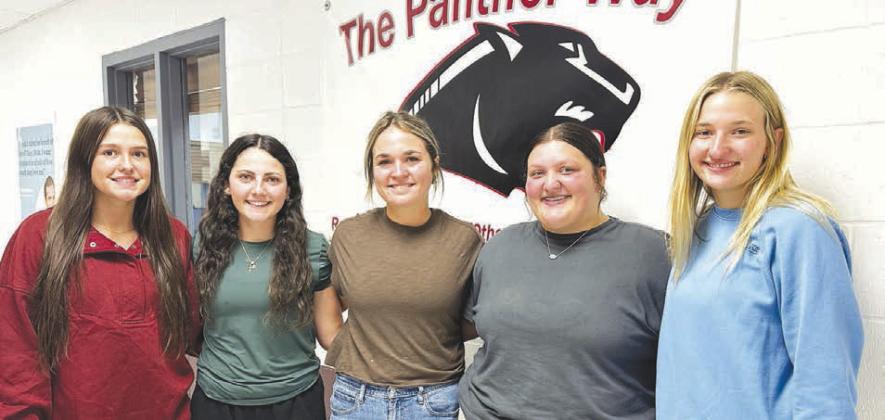 TLHS Homecoming Queen candidates are (l-r): Jaylee Schoelerman, Ruby Maher, Kate Biegler, Anna Kraft, and Paislee Keller.