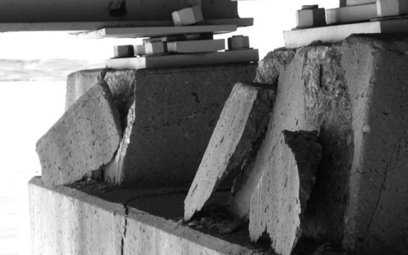 Damage to Pier 5 of the Highway 1806 bridge west of Mobridge has resulted in a 35 mph speed limit and 20 ton weight limit.
