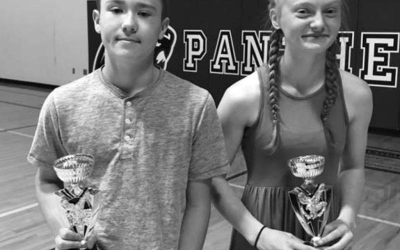 Gabe Keller and Jordan Jones, 8th Grade, Superior Honor Roll