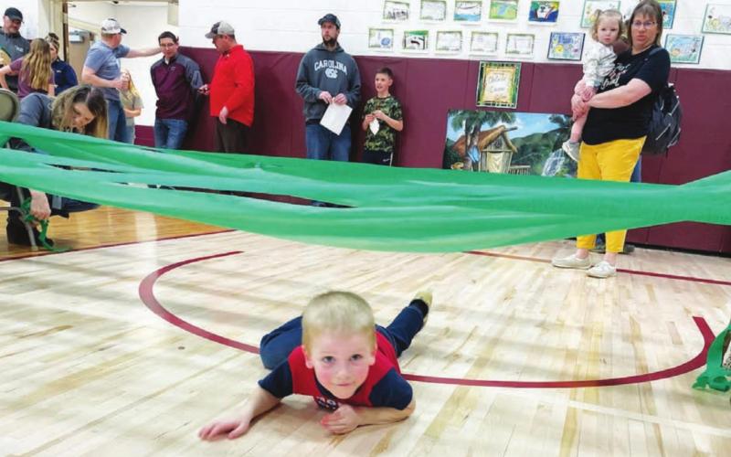Andrew Zeug found his favorite “jungle” activity in the gym.