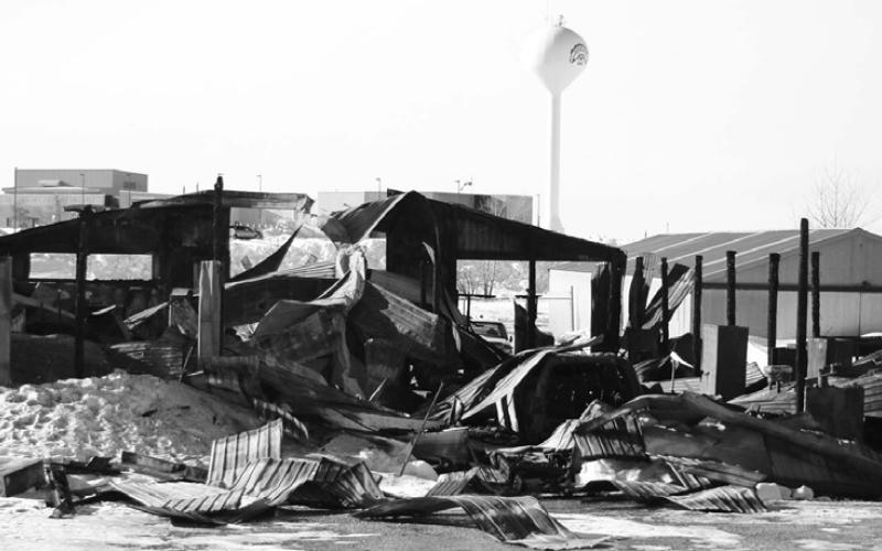 Blaze destroys tribal department building