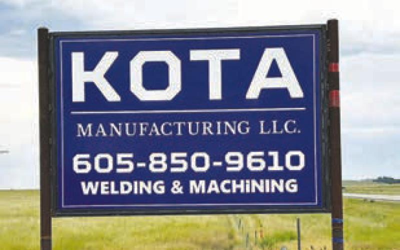 The new KOTA sign along Highway 20 west of Timber Lake