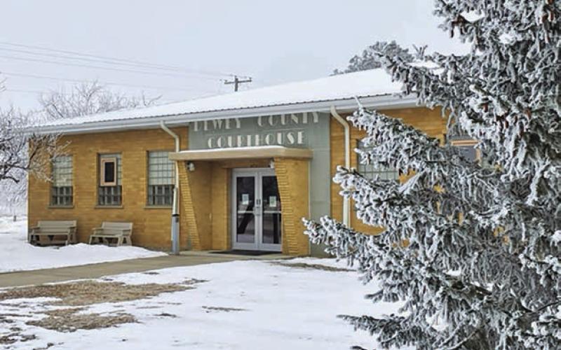 The Dewey County Courthouse in Timber Lake was built in 1959-60.