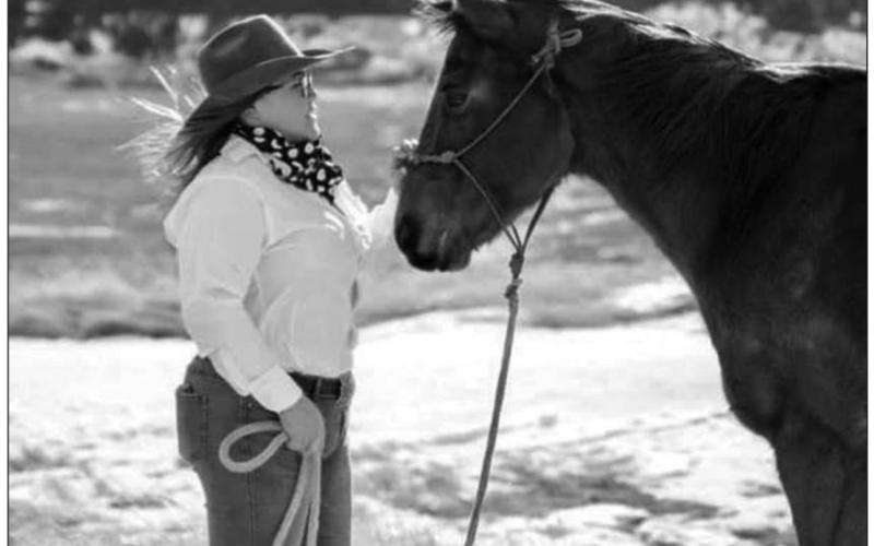 Sophie Sandquist, 22, says growing up in the hard-working, problemsolving environment of a ranching and rodeo family taught her valuable lessons and set her up for success. A graduate of Timber Lake High School, Sandquist launched her mobile equine dentistry business called Seven Fires Equine last fall.