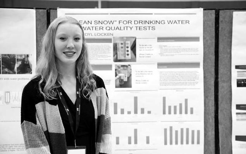 Kendyl Locken placed first in the Physical Sciences Category.