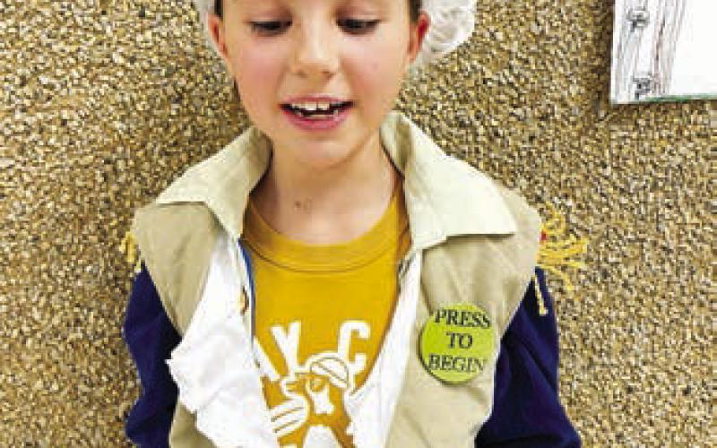 Third graders presented Monument Museum