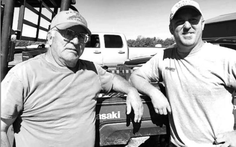 Father and son, Dave “Shorty” and Beaman Kraft, found themselves caught in last Tuesday’s hailstorm while doing fence repairs. The pair sought shelter under a 4x4 ATV until the storm passed but a week later both still have bruises and welts from being hit by hail.