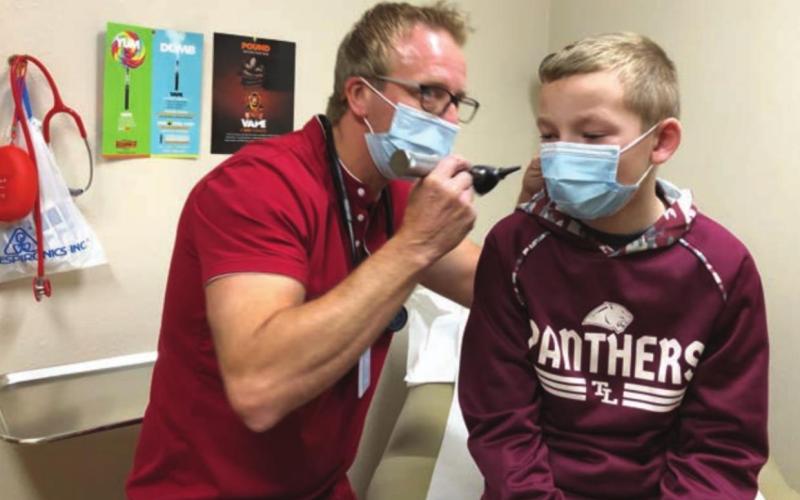 Kids at the clinic