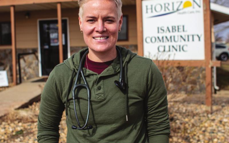 Alex Bachman-Williams is a PA working at Horizon Health clinics in the area. Photo by Timber Lake Topic