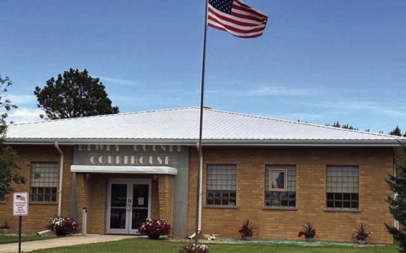 The Dewey County Board of Commissioners has put the replacement of the hail-damaged courthouse roof up for bids for a third time after twice rescinding contracts for the project. Photo by Jon Flatland