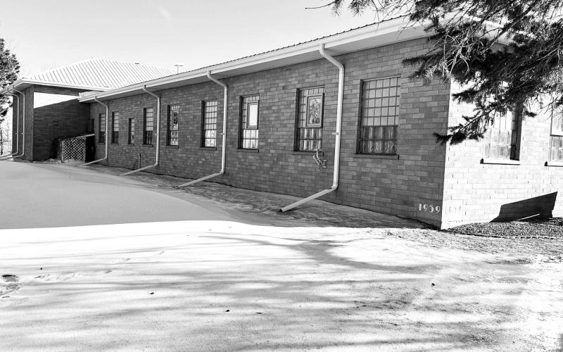 Dewey County officials are considering building an addition to the courthouse to create a fireproof vault room to house Register of Deeds records. The photo shows the north side of the building where the addition would be built. Register of Deeds Deborah Goldade has been accumulating funds for that purpose for several years and at their December 28 yearend meeting, the county commissioners voted to hire HKG Architects of Aberdeen to prepare some options for the project.