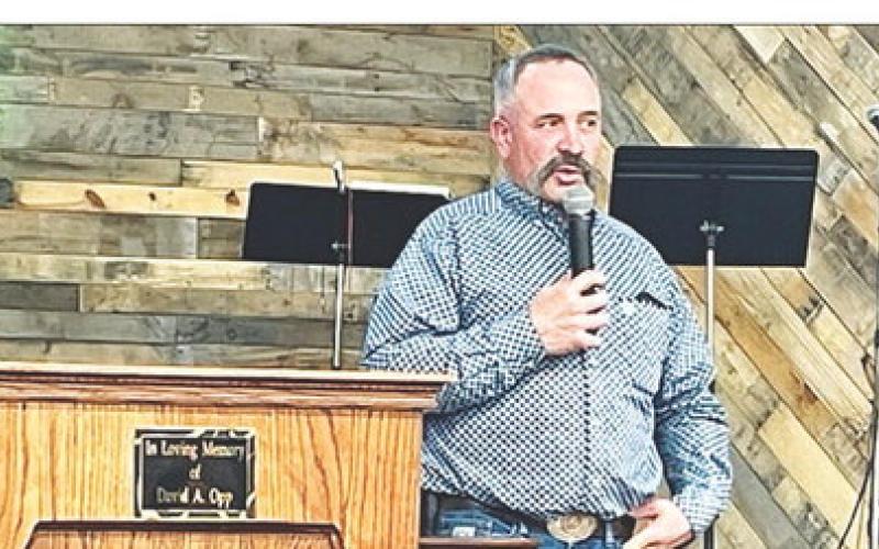 Chad Kremer, manager of the buffalo herd at Custer State Park, was the guest speaker at the Wild Game Night at New Hope Church. He spoke about his passion for the buffalo he cares for and also raises on his own lease, and about his faith in God.