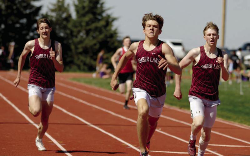 Timber Lake boys win LMC track title, girls runner-up