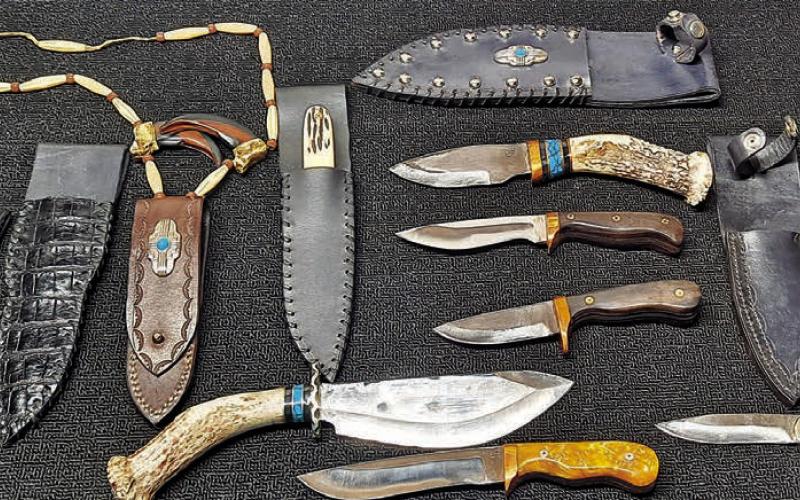 Each unique knife and sheath is usually made to the specifications of the customer.