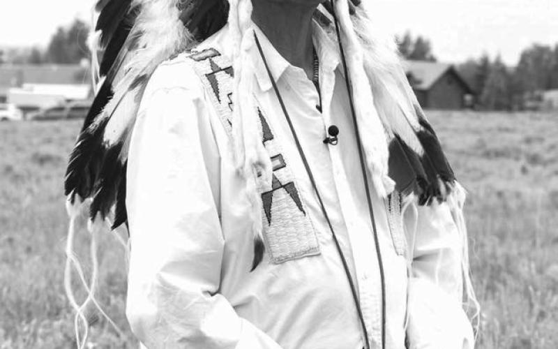 Chief Arvol Looking Horse, spiritual leader of the Great Sioux Nation and 19th Generation Keeper of the Sacred White Buffalo Calf Pipe and Bundle.