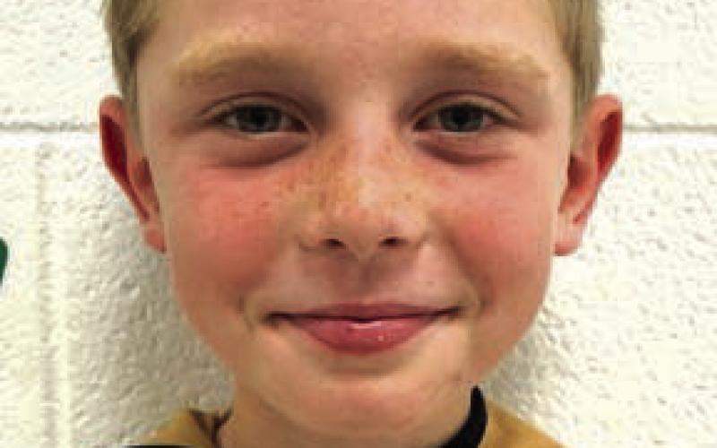 Vern Long, Grade 1, son of Troy and Kristin Long “Shoot a turkey and take its skin off. Clean the meat for, like, one hour and then cook it, like, another hour at 84 degrees. The turkey knows when to beep to tell your mom it’s done.”