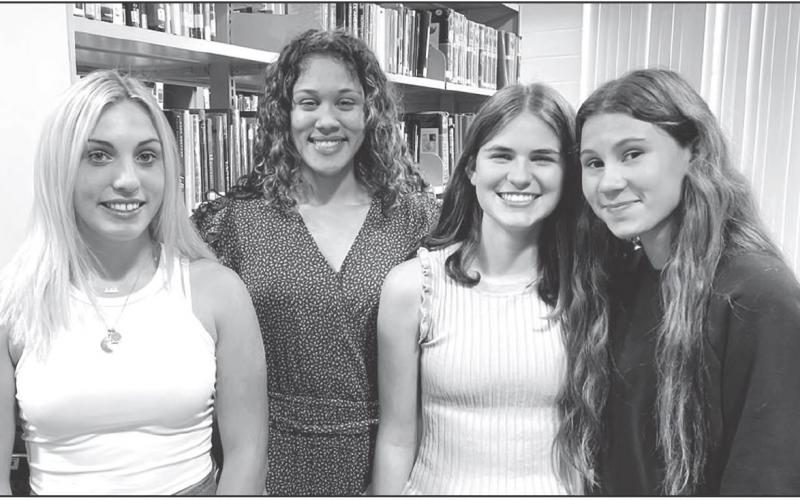 TLHS Sophomore class officers L-R: McKenzi Vomacka, treasurer; Jasmine Nash, vice-president; Meredith Maciejewski, secretary; Natalie Lawrence, president.
