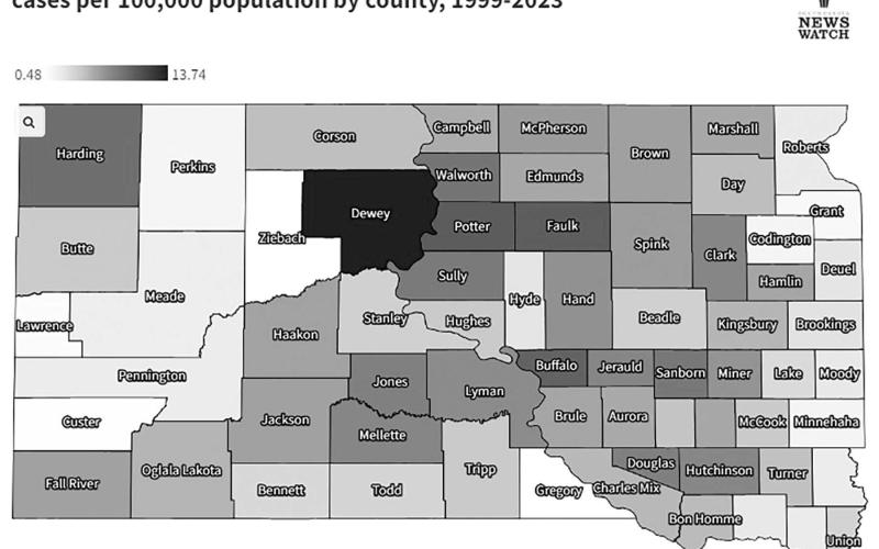 Graphic by Mariia Novoselia, South Dakota News Watch. Source: US Centers for Disease Control and Prevention