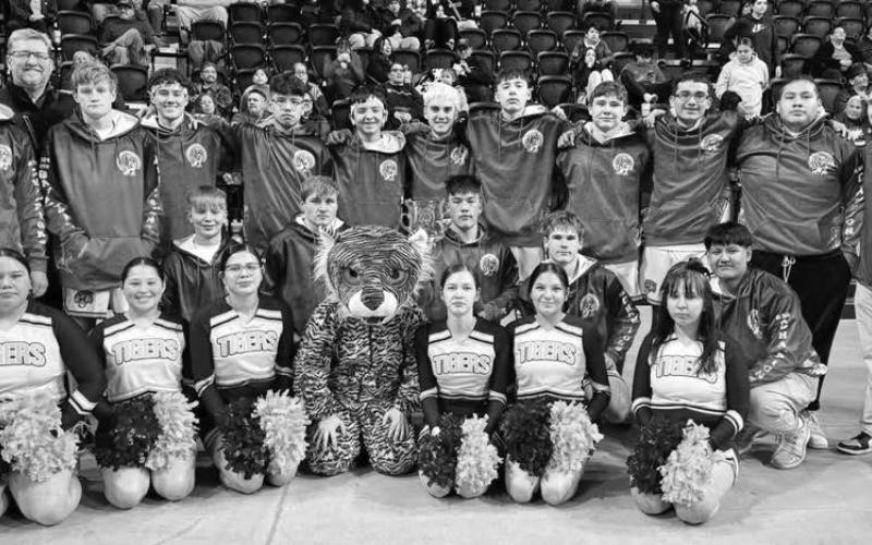 The Dupree Tigers went undefeated at the 47th annual Lakota Nation Invitational Boys Basketbal Tournament to capture the championship in the He Sapa bracket. They followed that with a win over Lead-Deadwood last week to improve to 5-1 on the season.