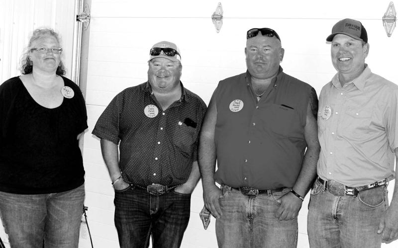 BELOW RIGHT: These four from the DHS Class of 1994 were on hand to celebrate their 30 year reunion. (L-R): Tammy (McGill) Bennett, Cody Eaton, Shane Farlee, and Duke Starr.