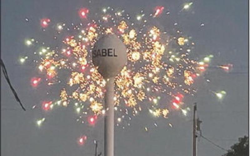 The Isabel Fire Department provided fireworks at Isabel.