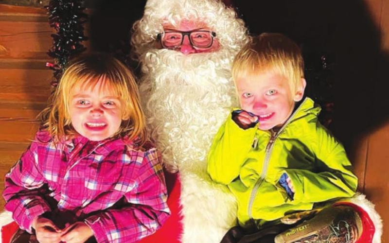Santa Claus hears wish lists