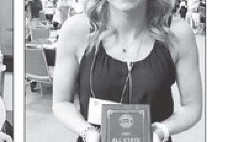 Carlie Lawrence received an individual All State Student Council Award.