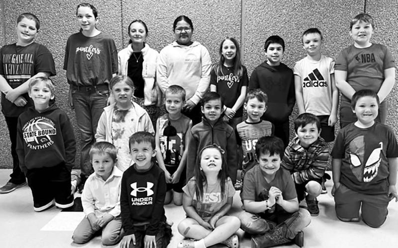 1ST ROW (L-R): Braden Biegler, Bryson Long, Chanley Lindskov, DW Scholtz; 2ND ROW (LR): Ike Bierman, Audrey Bridges, Quayde Gill, Jayden Traversie, Brock Locken, Tash Paxton, Zaid Pickner; 3RD ROW (L-R): Cody Russell, Bricelyn Pederson, Jiel Mowrer, Harper McLane, Gracelyn Keller, Glen Mowrer, Keaton Jones, Brayden Meier.