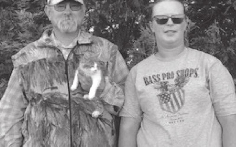 Jason and Megan Hulm raise cattle, sheep, wheat and corn west of Glad Valley. They also have a business, Crappie Creek Feeds.