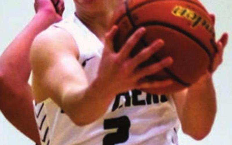 Cole Ducheneaux makes a layup during a recent TLHS junior varsity contest.