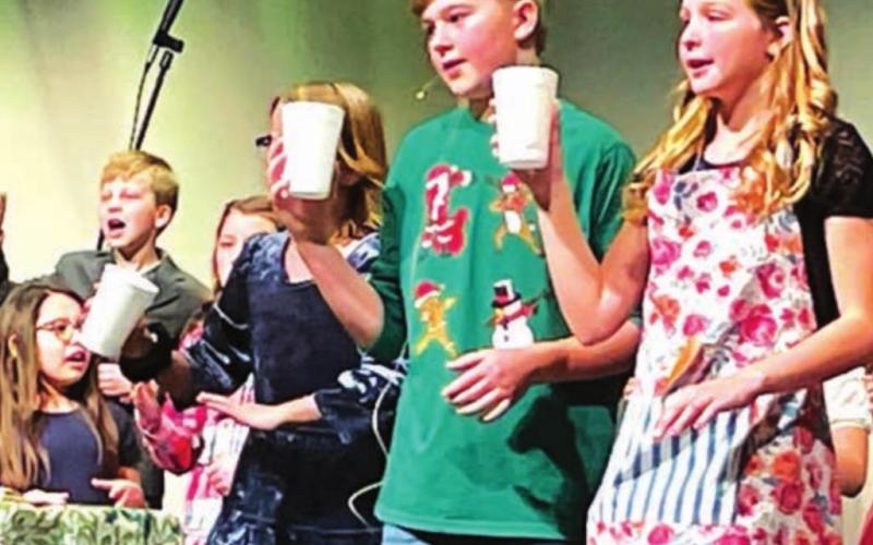 Kids spread holiday cheer