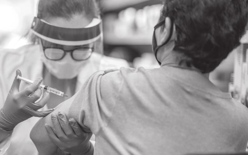 Vaccination for COVID-19 is available to increasingly more people. Some people may have concerns about the vaccines, or choose not to receive it. Art Service Photo