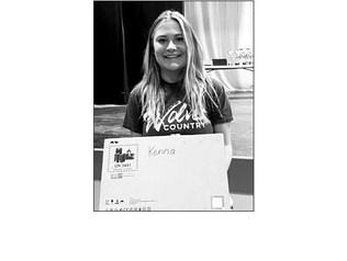 Kenna Webb (ABOVE) and Decker Ward (BELOW) won computers from the Native American Education Dept. at Timber Lake High School.