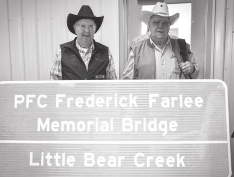 Clint and Keith Farlee, brothers of PFC Frederick (Rick) Farlee