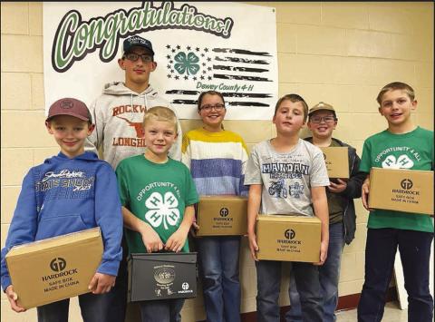 Shooting Sports. Members qualified and competed at State Shooting Sports the end of April. Front Row (L-R) Gus Anderson, Elijah Zeug, Max Biegler, and Isaac Zeug; Back Row (L-R) Levi Berndt, Maya Biegler, and Garrett Nilson. Not pictured: Stella Nilson.
