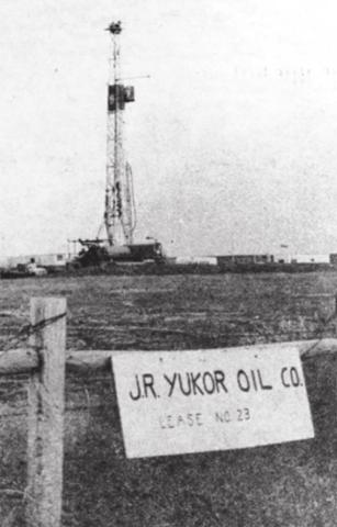 Brother Yuker’s friends posted this sign when oil drilling was underway at his place in 1981.