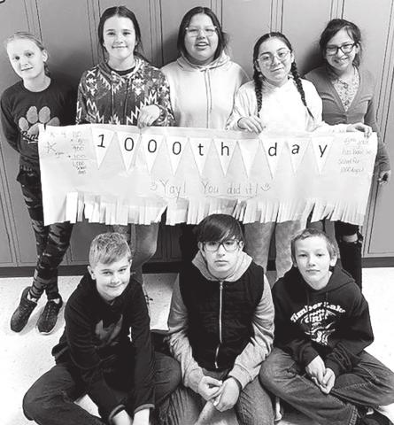 5th Grade. FRONT (L-R): Owen Schweitzer, Dayson Schumacher, Braxton Farlee; BACK: Evelyn Gill, Katie Martin, Brayzin Pay Pay, Selena Longbrake, Sequoia Taken Alive. NOT PICTURED: Tristan Swift.
