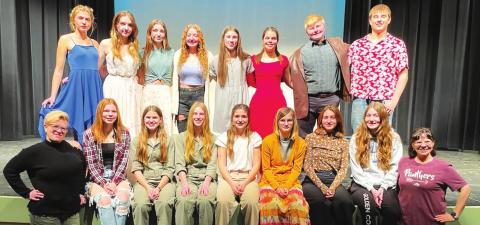 The cast and crew of “Property Rites” will compete at the State One-Act Play Festival in Rapid City Feb. 3-5