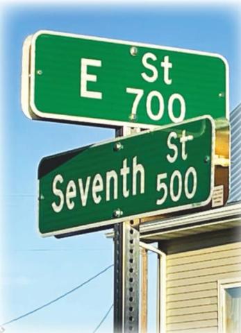 New street name signs and traffic signs are being installed throughout Timber Lake.