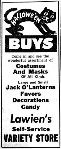 Ad from Timber Lake Topic October 4, 1962