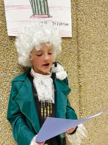 Third graders presented Monument Museum