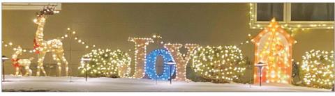 This light display at the home of Les and Jeane Mayer on C Street in Timber Lake is one of many making a drive around town worthwhile.