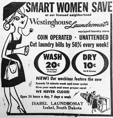 Ad from Isabel Dakotan Nov. 29, 1962