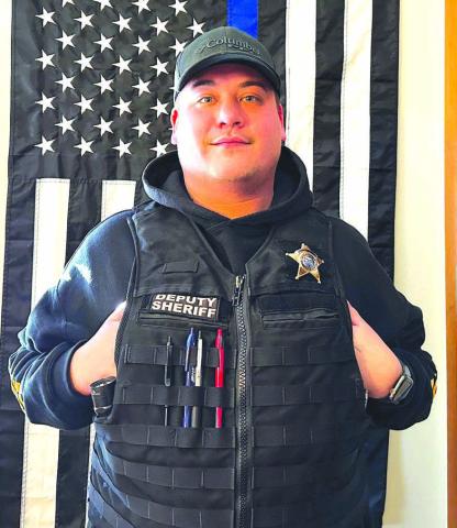 Tristan Sippert of Mobridge has joined the Dewey County Sheriff ’s Office and is currently undergoing field training. He will attend the 13week law enforcement training program in Pierre within the next year.