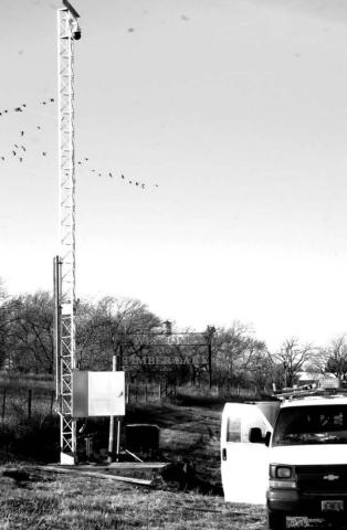 D&amp;D Enterprises of Selfridge, ND was working on wiring the new DOT camera on Highway 20 on Monday.