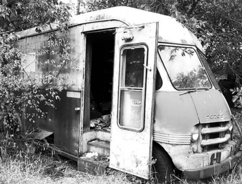 The old South Dakota State Library Bookmobile that delivered books to schools in Dewey, Corson and Ziebach counties 50-60 years ago, had been sitting on a vacant lot in Isabel until it was moved to Timber Lake. It’s parked behind the Tribute to Rodeo sculpture and the Blacksmith Shop.